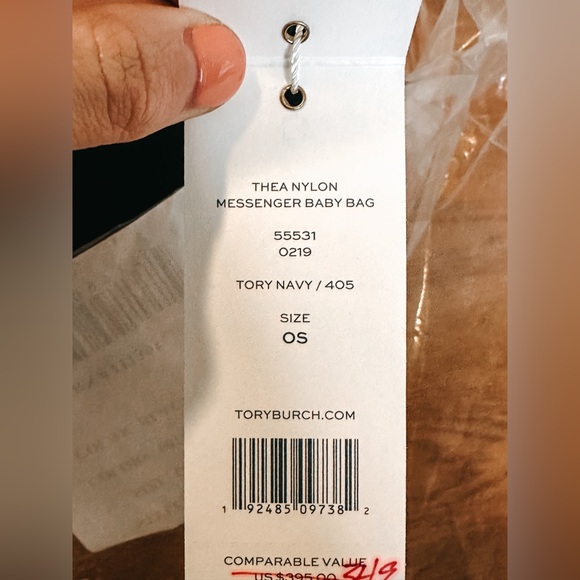 NWT Tory Burch Navy Blue Thea Nylon Messenger Baby Bag - Picture 16 of 16